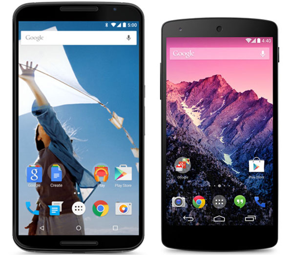 Comparativa Nexus 5 vs Nexus 6