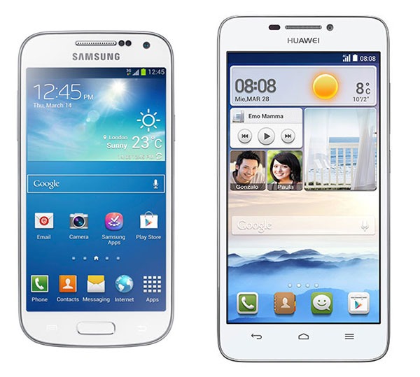 Comparativa Samsung Galaxy S4 Mini vs Huawei Ascend G630