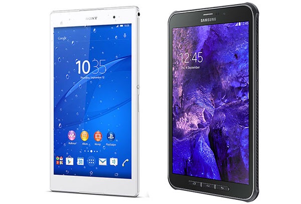 Comparativa Sony Xperia Tablet Z3 Compact vs Samsung Galaxy Tab Active