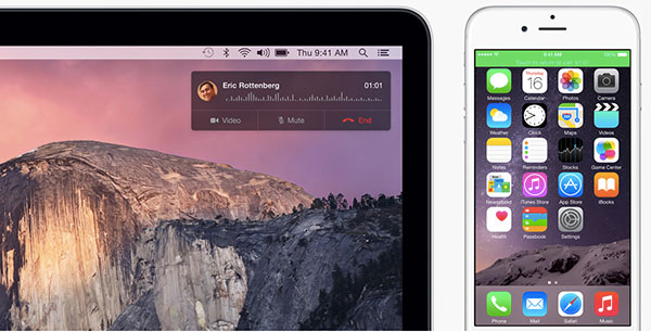 Cómo hacer y recibir llamadas desde el Mac o el iPad con iOS 8.1 y Yosemite