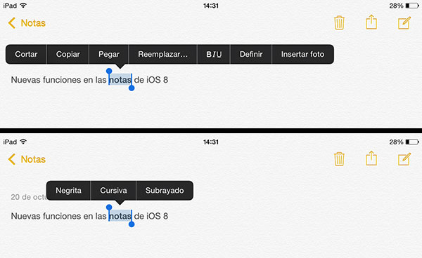iOS 8 trucos