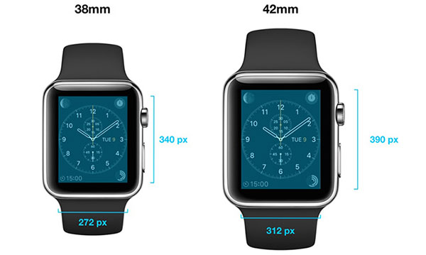 Confirmada la resolución de la pantalla del Apple Watch