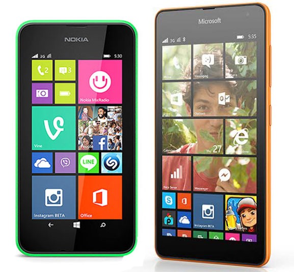 Nokia Lumia 530 vs Microsoft Lumia 535