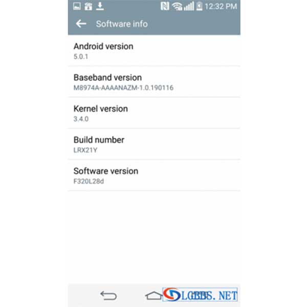 LG G2 Android 5.0.1 Lollipop