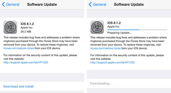 Apple lanza la actualización a iOS 8.1.2 para solucionar fallos