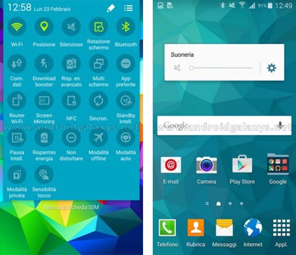 samsung galaxy s5 modo silencio