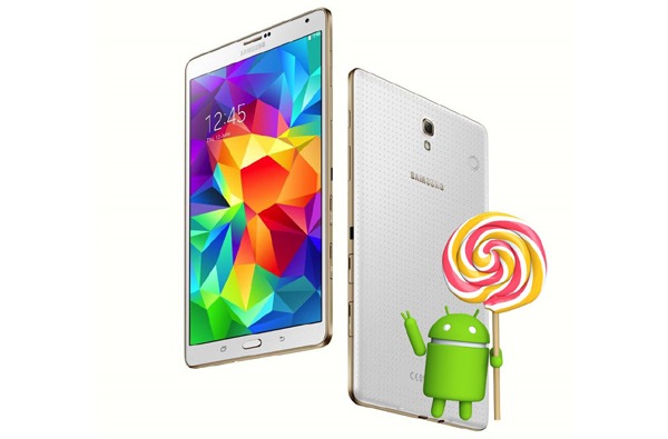 Actualización de Lollipop para la Samsung Galaxy Tab S 8.4