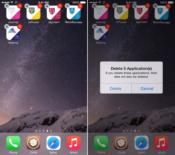 Borra varias apps al mismo tiempo en tu iPhone con Jailbreak
