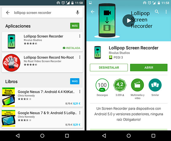 Graba la pantalla de tu móvil Android sin root ni límite de tiempo