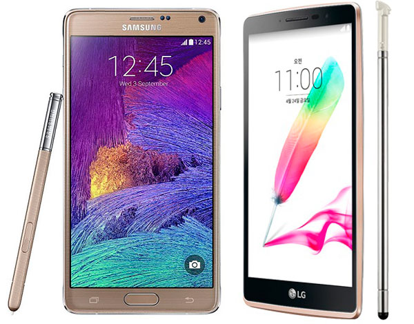 Samsung Galaxy Note 4 vs LG G4 Stylus