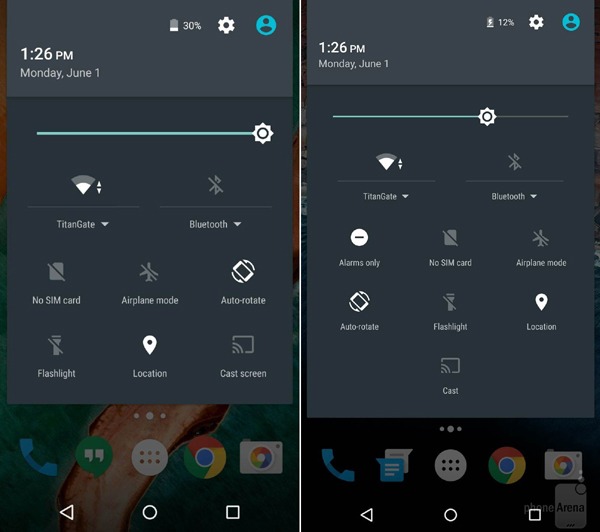 Diferencias en la interfaz entre Android M y Lollipop