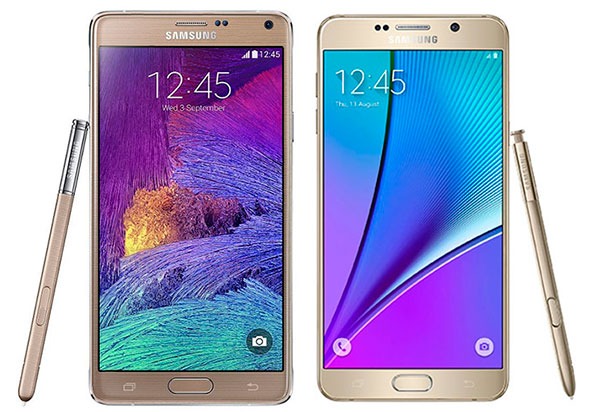 Comparativa Samsung Galaxy Note 4 vs Samsung Galaxy Note 5