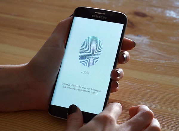Samsung Galaxy S6 edge huella