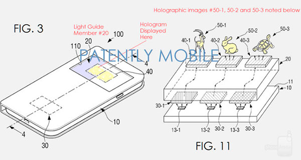 samsung patente hologramas