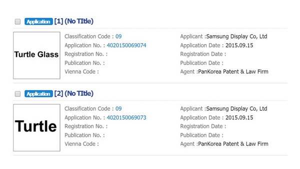 Samsung Turtle Glass registration