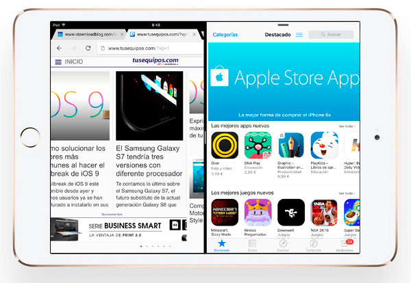 Consigue la multitarea del iPad Pro en cualquier iPad con iOS 9 y Jailbreak