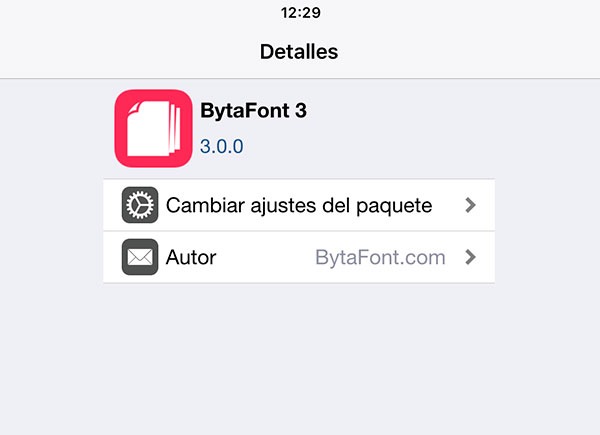 Cambia el tipo de letra de tu iPhone con Jailbreak con Bytafont 3