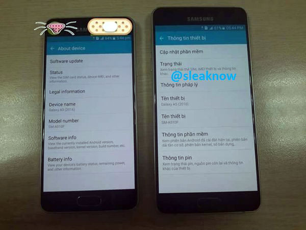 Samsung Galaxy A3 y A5