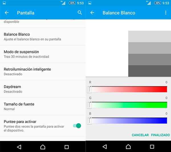 Sony Xperia Z5 pantalla