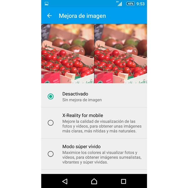 Sony Xperia Z5 pantalla