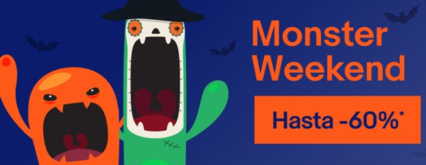 Monster Weekend en eBay, grandes ofertas en muchos artículos