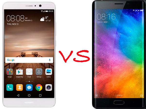 Comparativa Huawei Mate 9 vs Xiaomi Mi Note 2