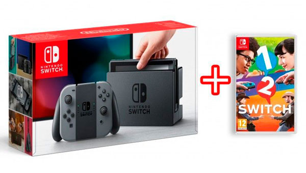 Pack de Nintendo Switch con 2 mandos y juego con casi 10% de descuento