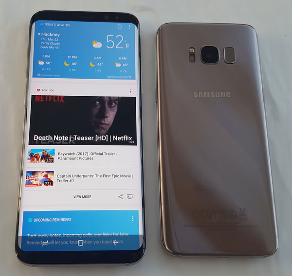 samsung galaxy s8 pantalla