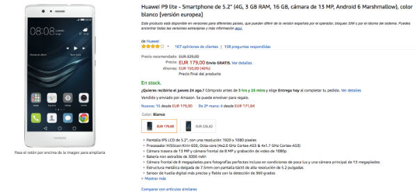 Huawei P9 Lite Amazon
