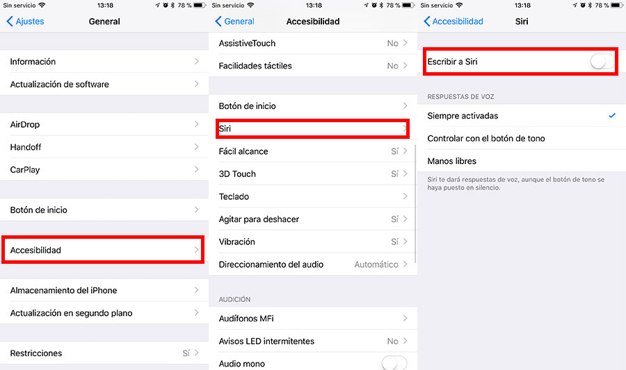 7 trucos de iOS 11 para iPhone y para iPad escribir a Siri