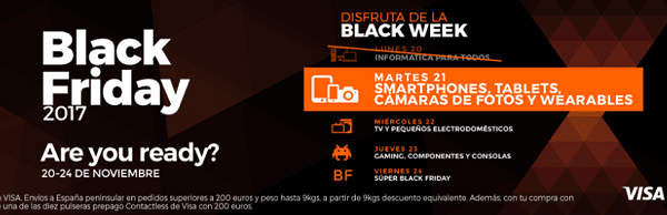 Ofertas en móviles y tablets de PcComponentes por Black Friday