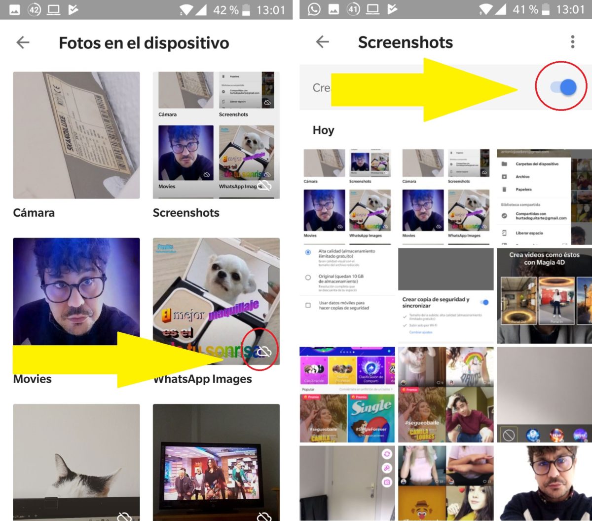 Cómo sincronizar las carpetas de tu teléfono Android con Google Fotos