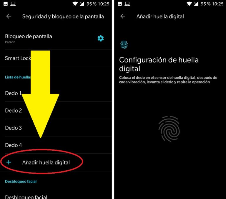 Cómo añadir más huellas digitales para desbloquear tu móvil Android ...