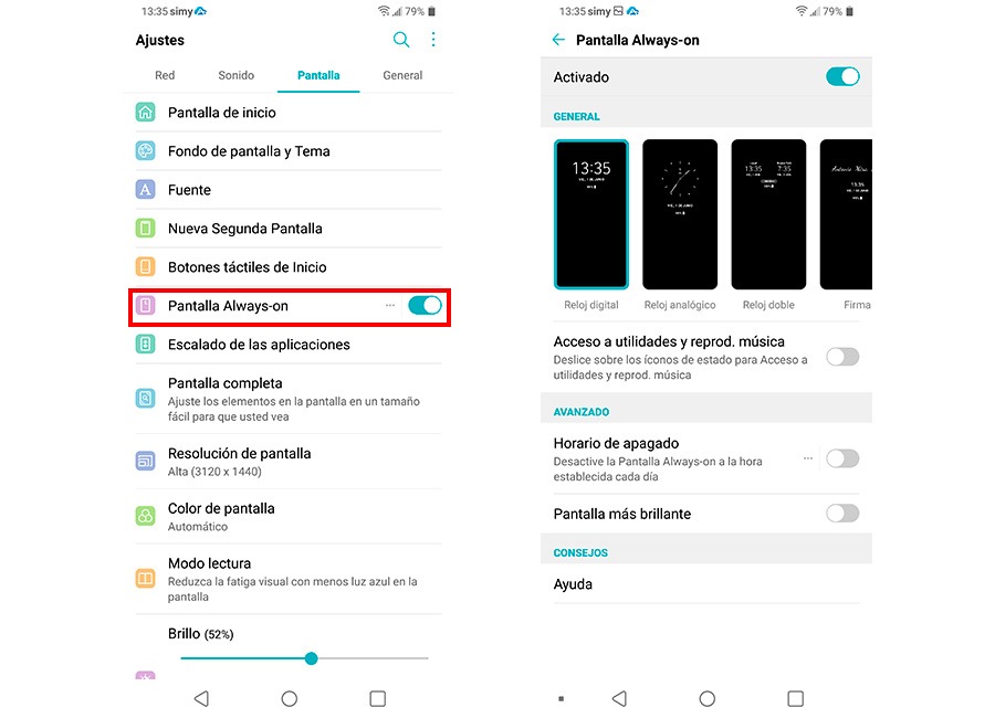 10 trucos para empezar a usar el LG G7 always on