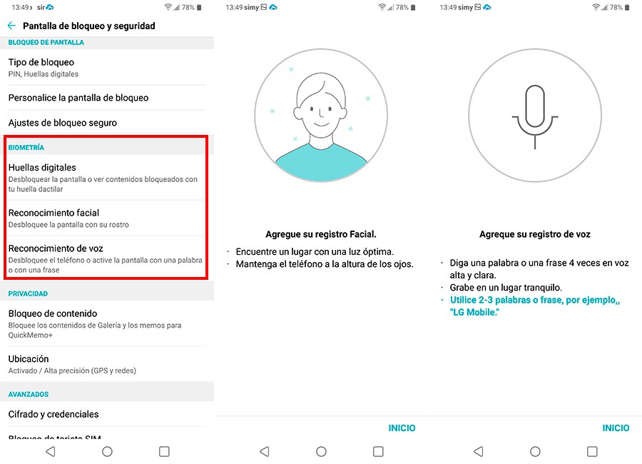 10 trucos para empezar a usar el LG G7 reconocimiento facial