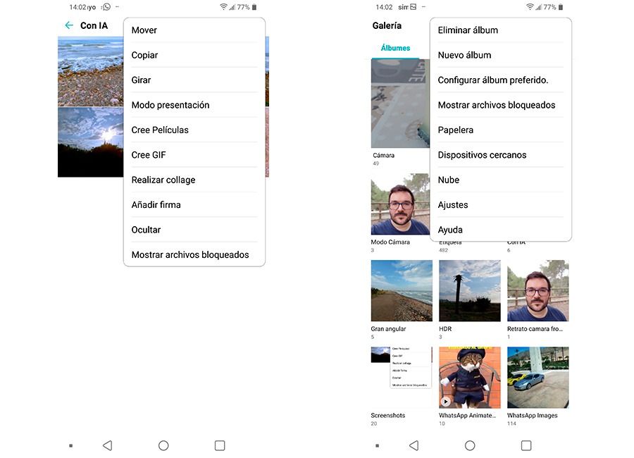 10 trucos para empezar a usar el LG G7 elegir fotos