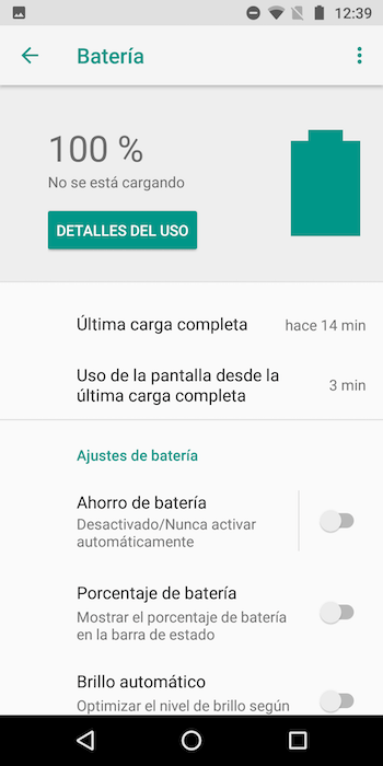 motorola moto g6 batería
