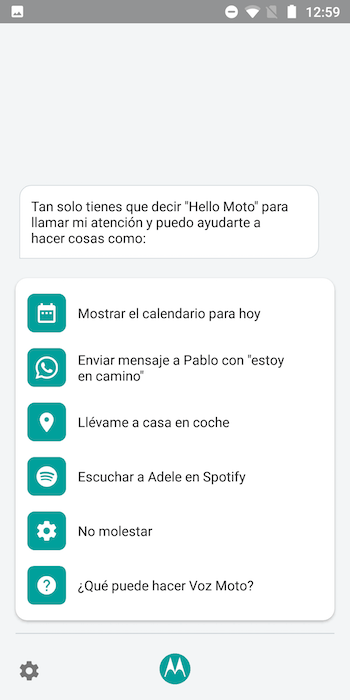 motorola moto g6 voz moto