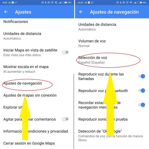 Cómo cambiar la voz de Google Maps para que no diga el nombre de las ...