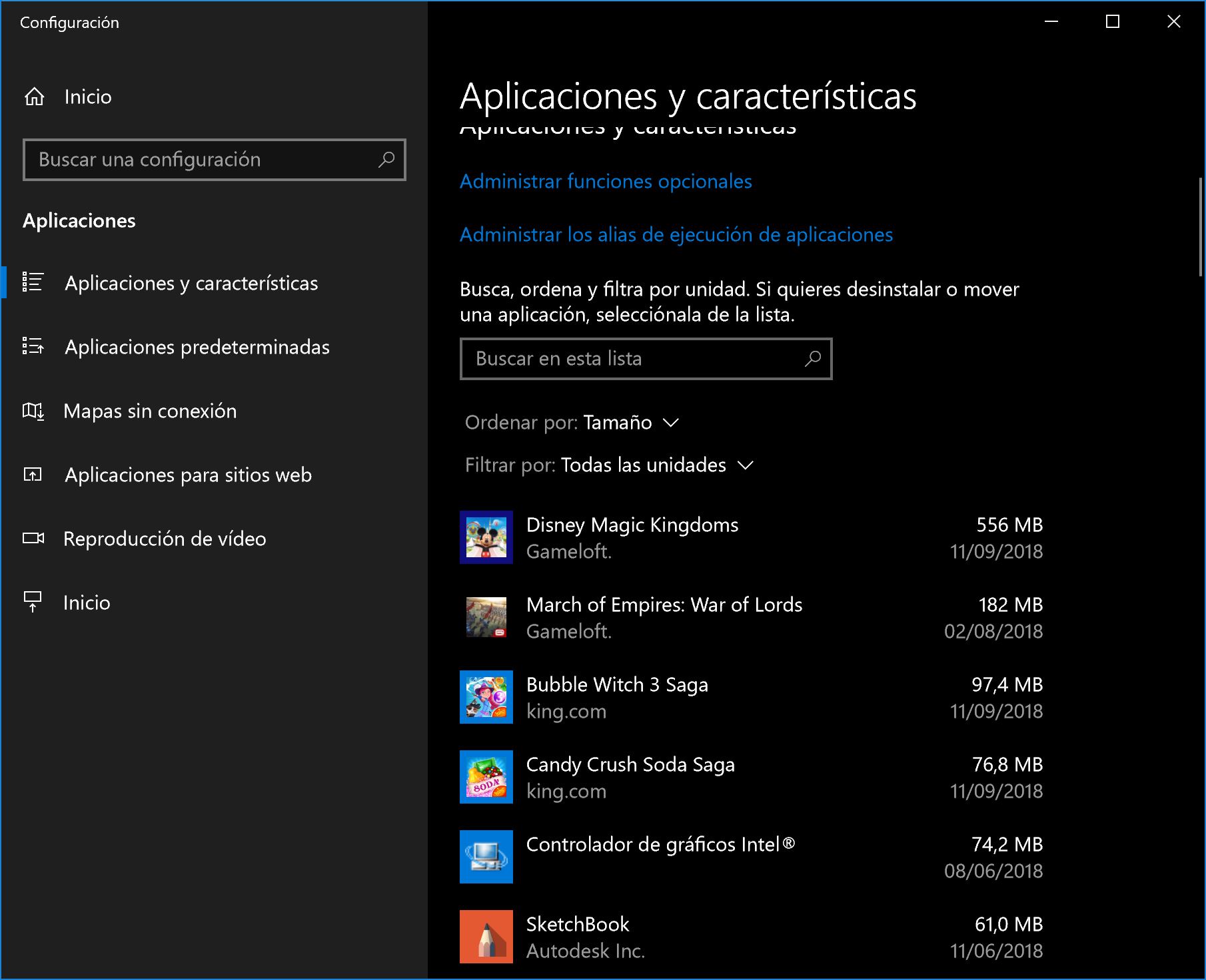 aplicaciones windows 10