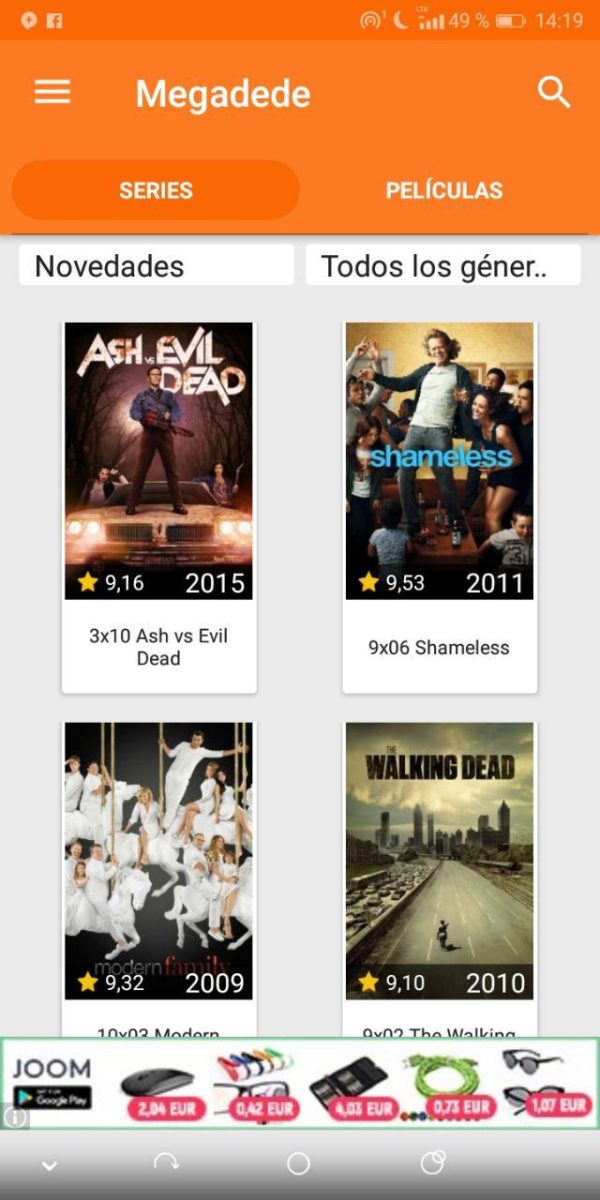 aplicacion megadede android apk