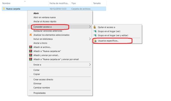 Crear Carpeta Compartida En Red Windows 10