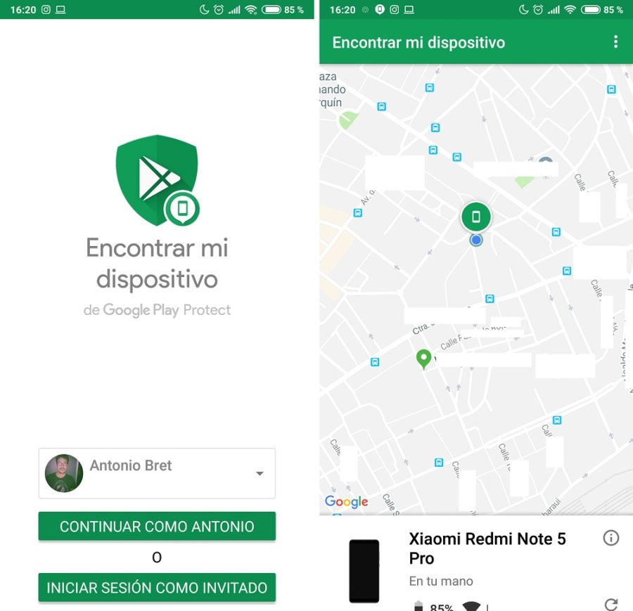 encontrar mi dispositivo