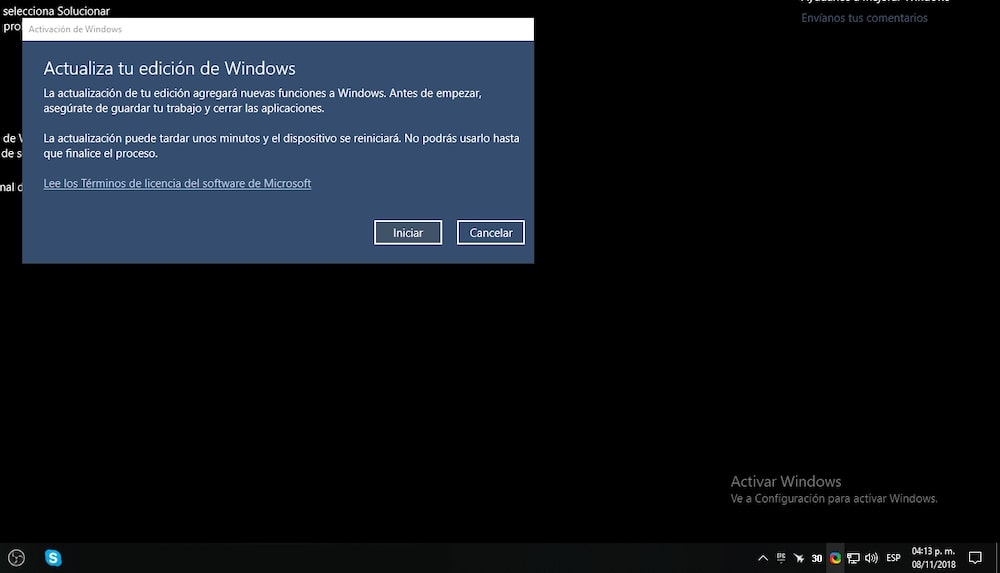 Como quitar la marca de agua de activar Windows de Windows 10