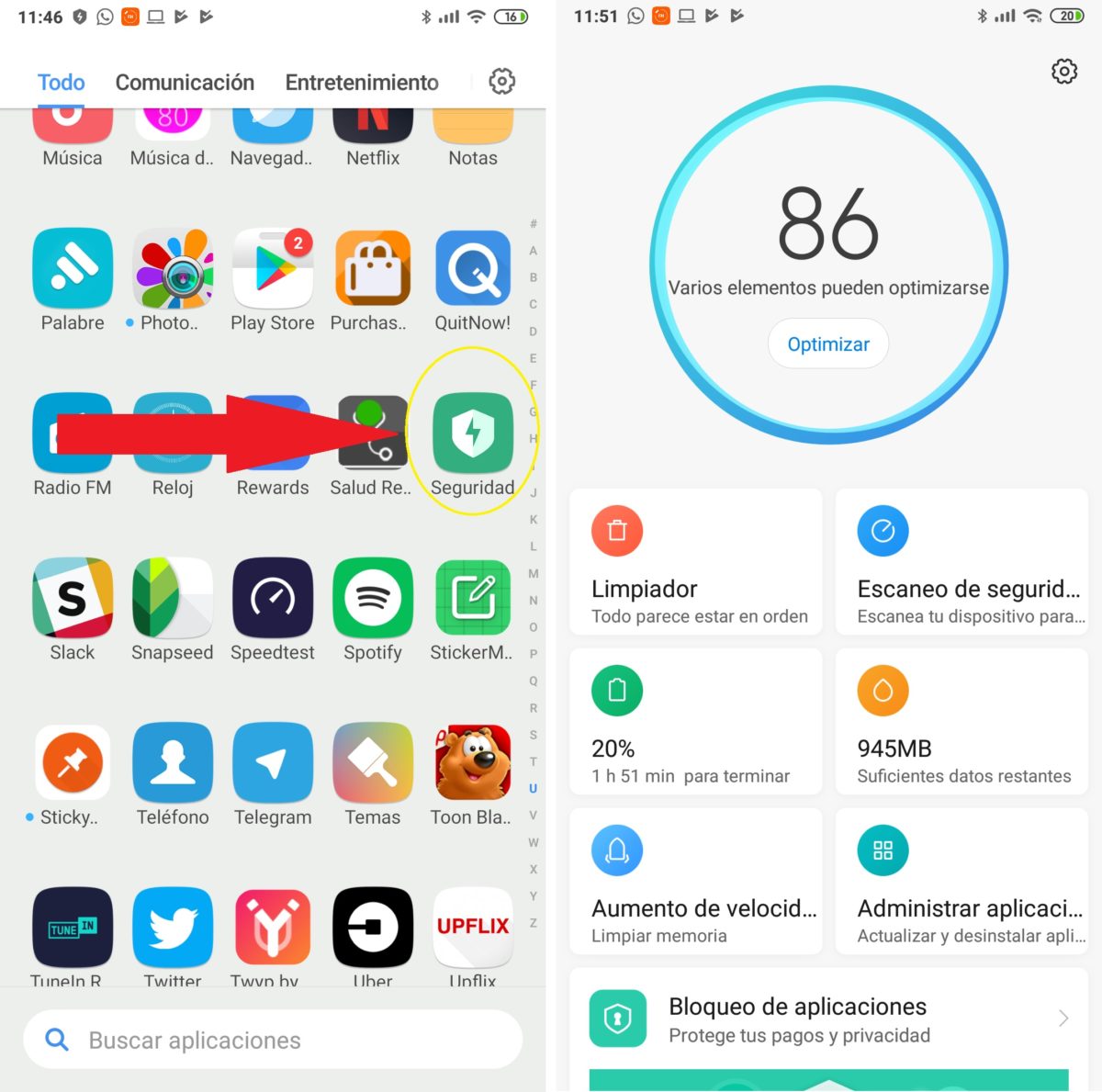 seguridad miui