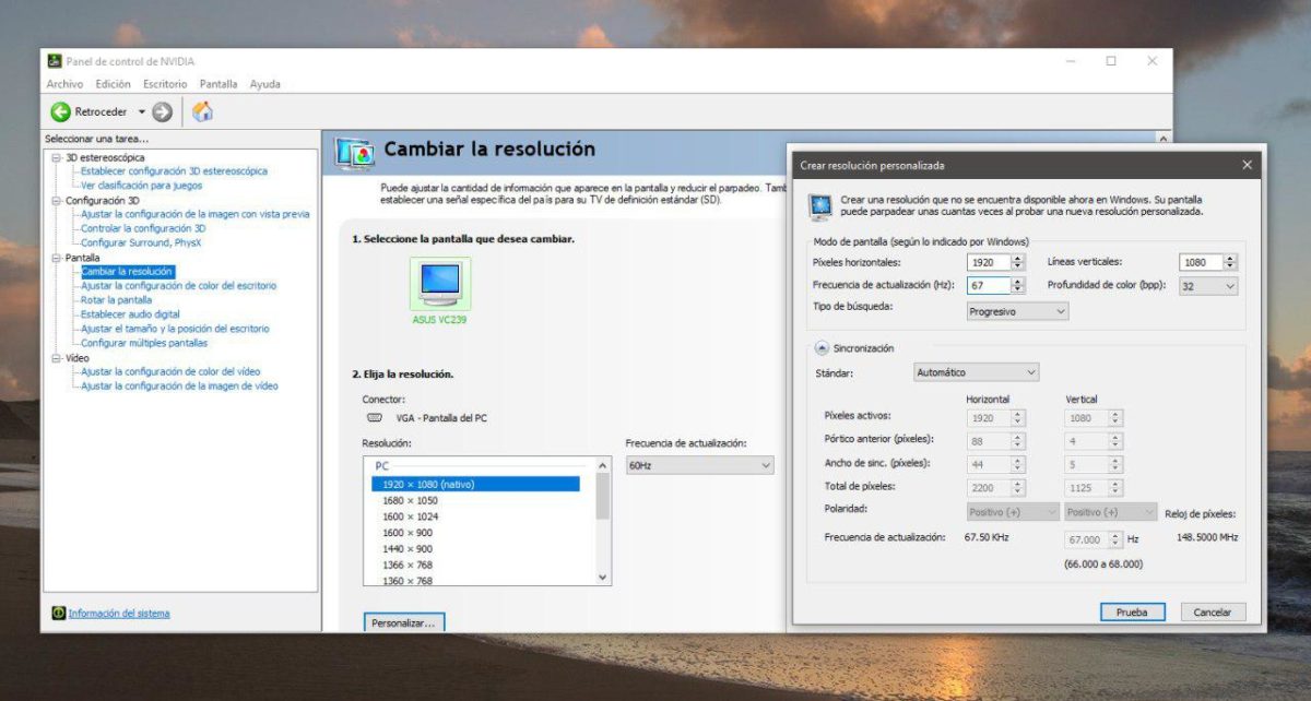 Cómo hacer overclock en el monitor para aumentar los Hz y los FPS