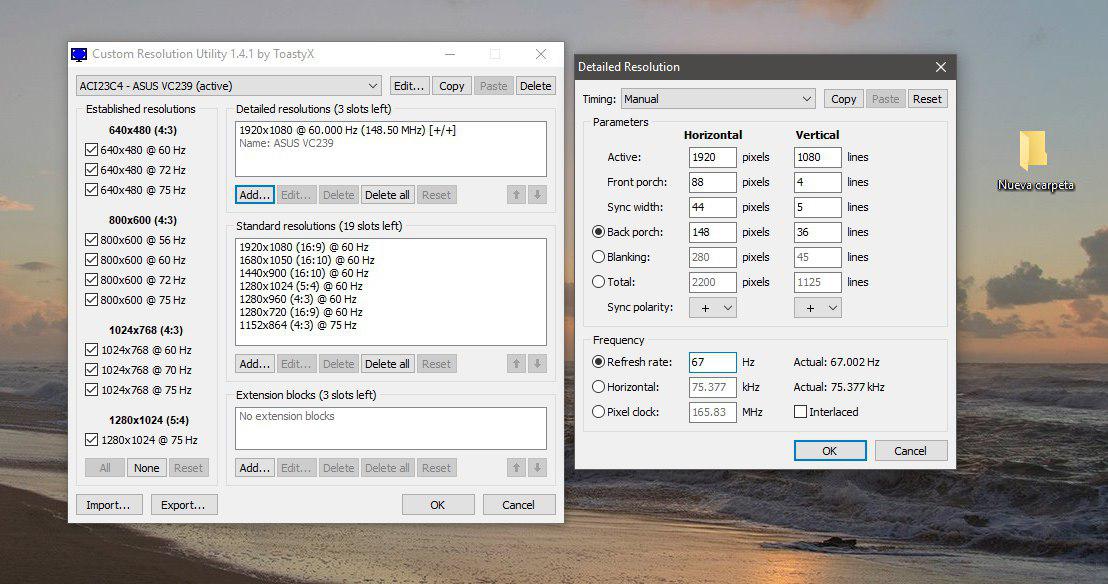 hacer overclock monitor windows nvidia amd intel 9