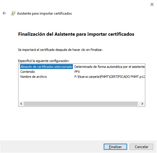 Como instalar certificados digitales en Windows 10 6
