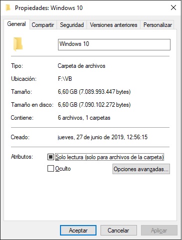 Cuanto espacio ocupa la instalación de Windows 10 1