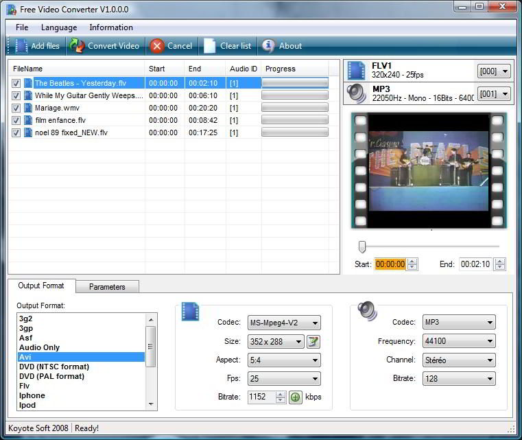 Koyote Free Vídeo Converter